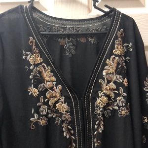 Beautiful beaded top or cover up